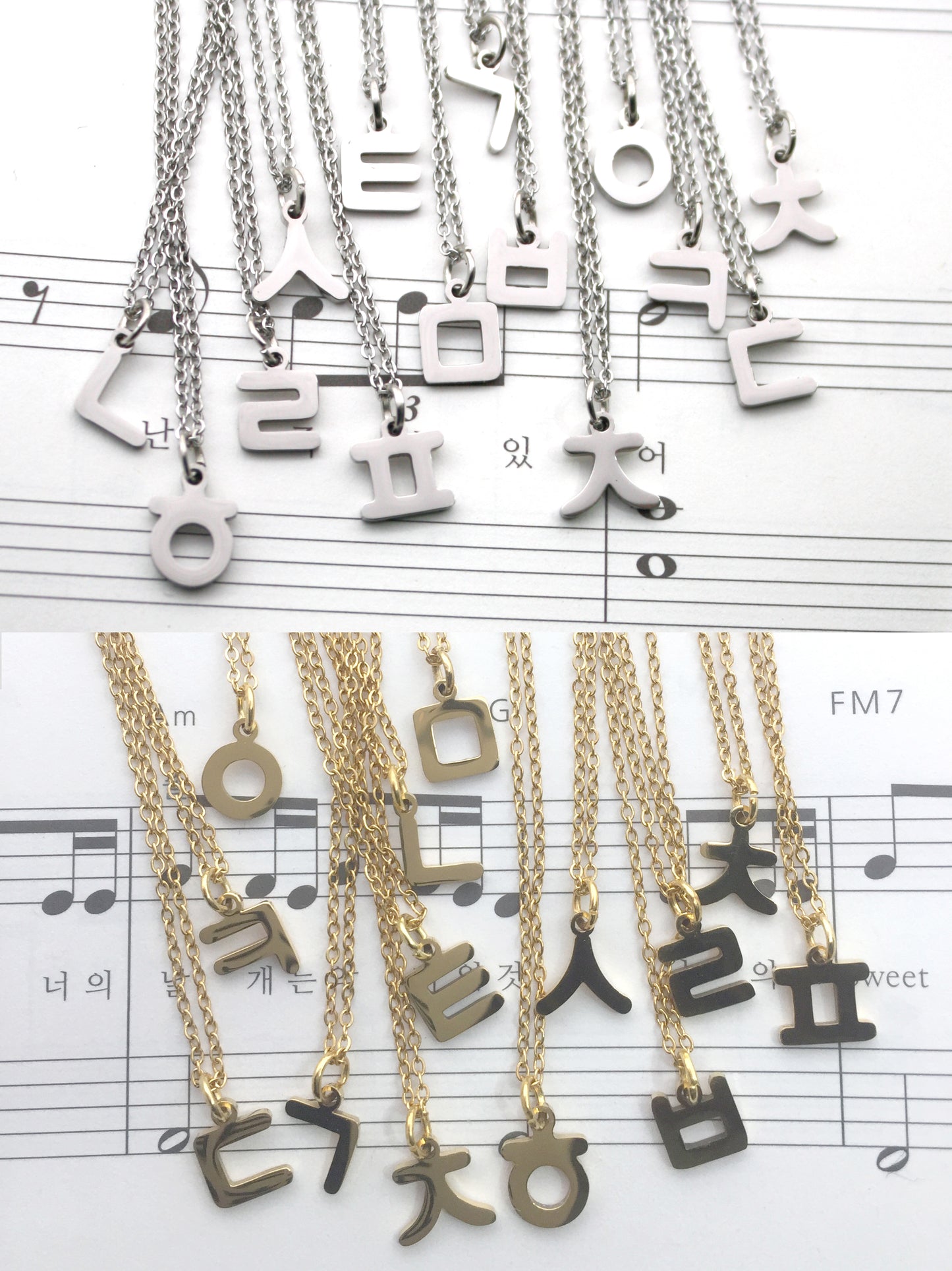 Hangul Alphabet Necklace1